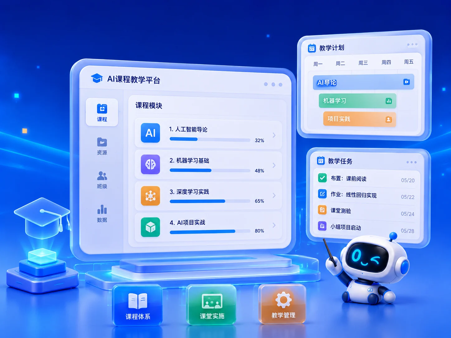 超能老师的备课、课件编辑与课堂管理界面